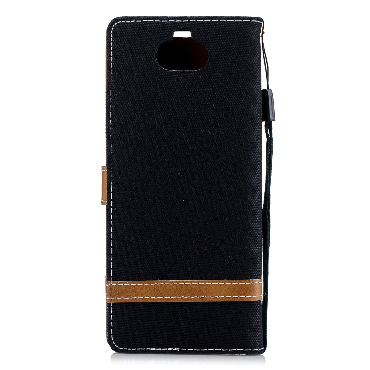 Color Matching Denim Texture Leather Case for Sony Xperia 10 / XA3,