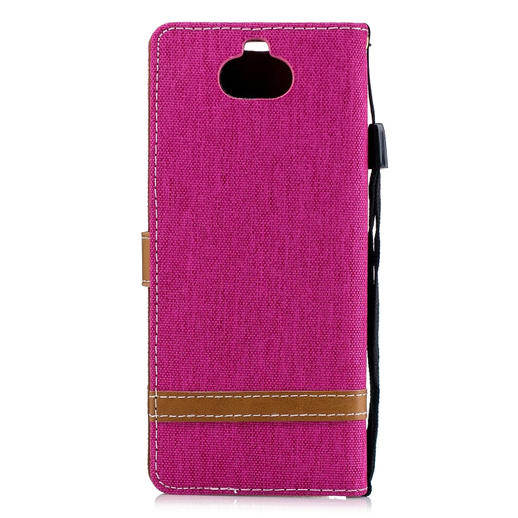 Color Matching Denim Texture Leather Case for Sony Xperia 10 / XA3,