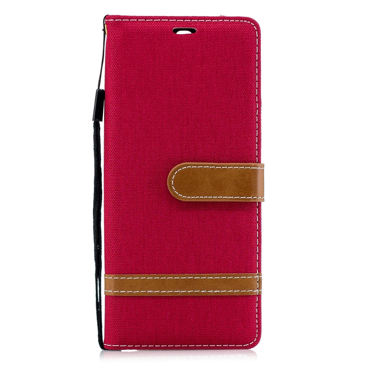 Color Matching Denim Texture Leather Case for Sony Xperia 10 / XA3,
