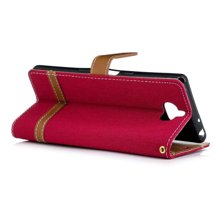 Color Matching Denim Texture Leather Case for Sony Xperia 10 / XA3,