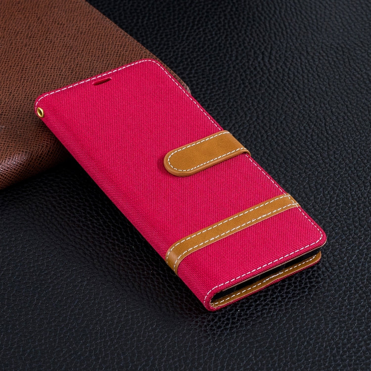 Color Matching Denim Texture Leather Case for Sony Xperia 10 / XA3,