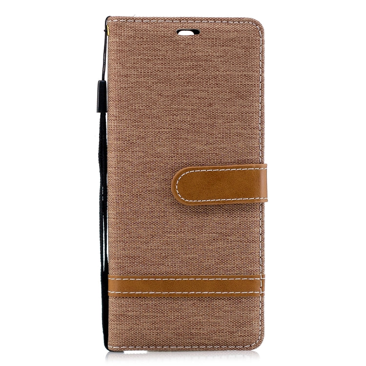 Color Matching Denim Texture Leather Case for Sony Xperia 10 / XA3,