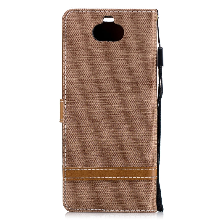 Color Matching Denim Texture Leather Case for Sony Xperia 10 / XA3,