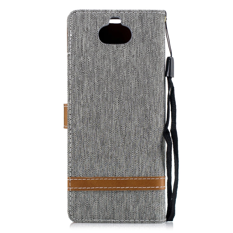 Color Matching Denim Texture Leather Case for Sony Xperia 10 / XA3,