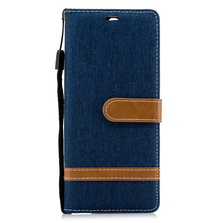 Color Matching Denim Texture Leather Case for Sony Xperia 10 / XA3,