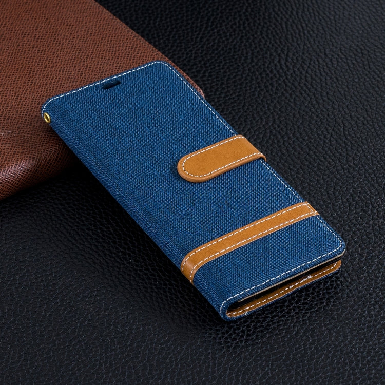 Color Matching Denim Texture Leather Case for Sony Xperia 10 / XA3,