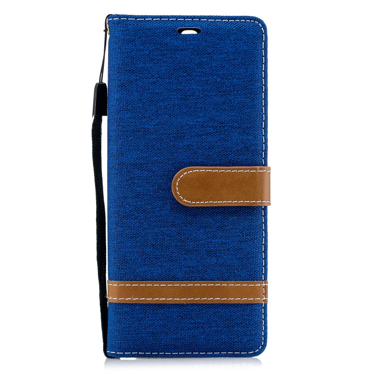 Color Matching Denim Texture Leather Case for Sony Xperia 10 / XA3,