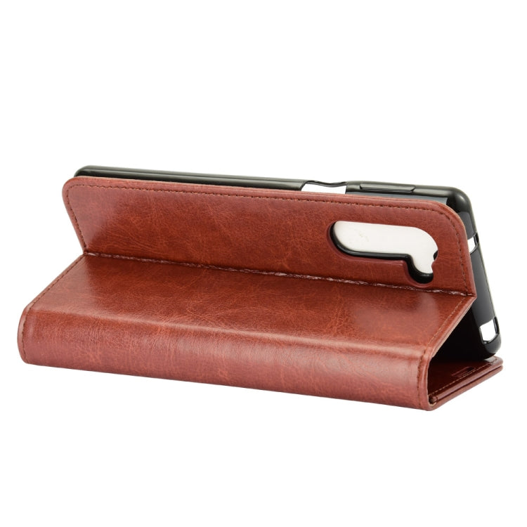 For Sharp senior R64 Texture Single Horizontal Flip Protective Case with Holder & Card Slots & Wallet& Photo Frame