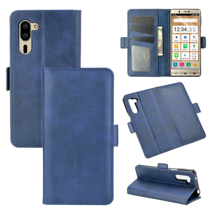 For Sharp senior  Dual-side Magnetic Buckle Horizontal Flip Leather Case with Holder & Card Slots & Wallet