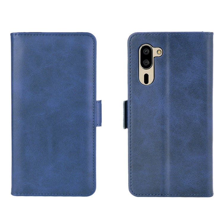 For Sharp senior  Dual-side Magnetic Buckle Horizontal Flip Leather Case with Holder & Card Slots & Wallet