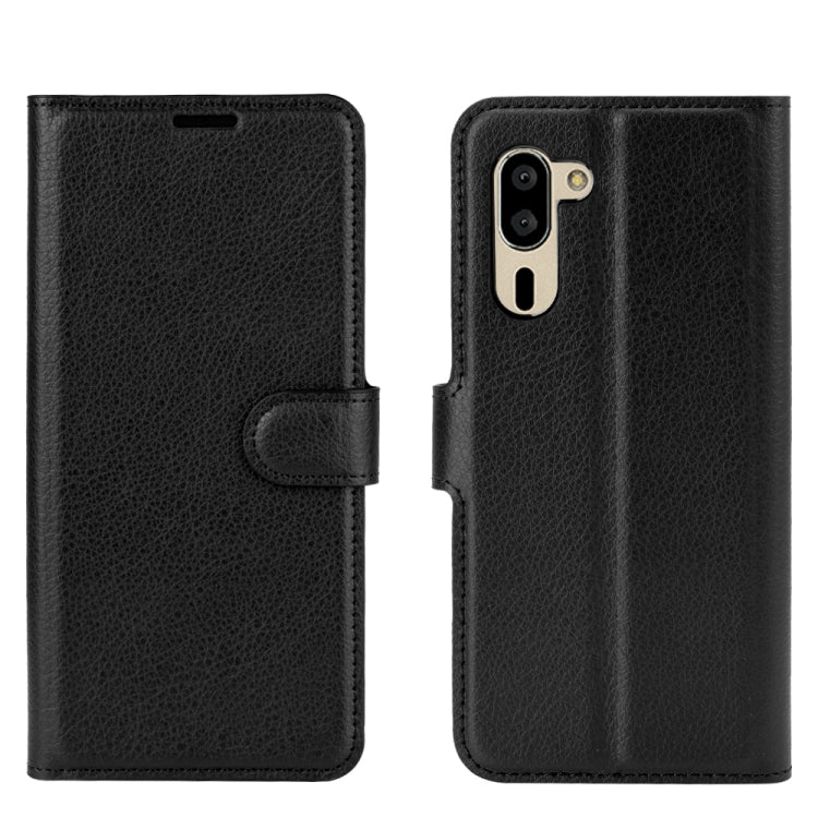 For Sharp senior Litchi Texture Horizontal Flip Protective Case with Holder & Card Slots & Wallet
