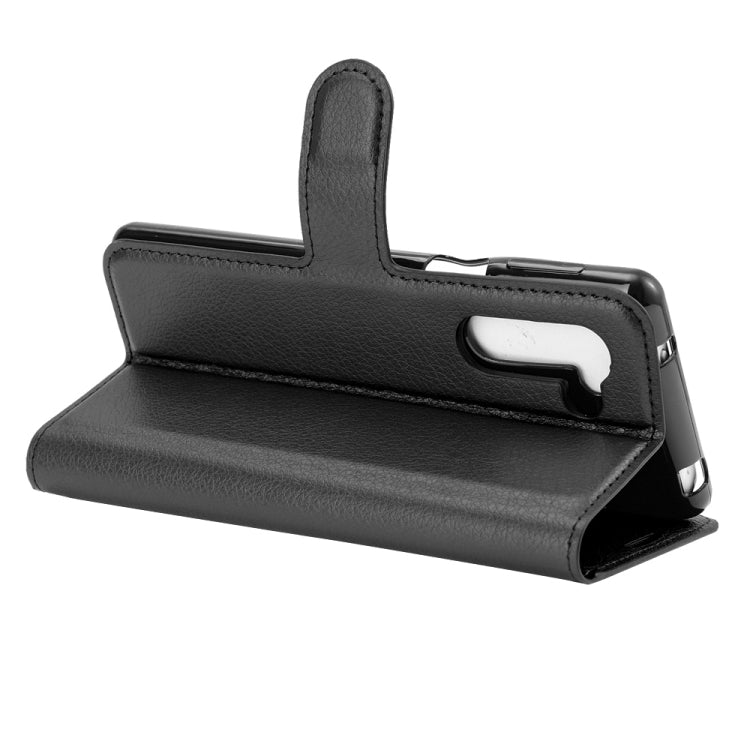 For Sharp senior Litchi Texture Horizontal Flip Protective Case with Holder & Card Slots & Wallet