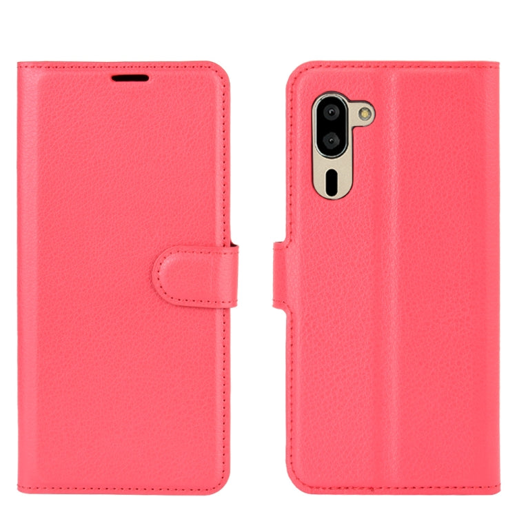 For Sharp senior Litchi Texture Horizontal Flip Protective Case with Holder & Card Slots & Wallet