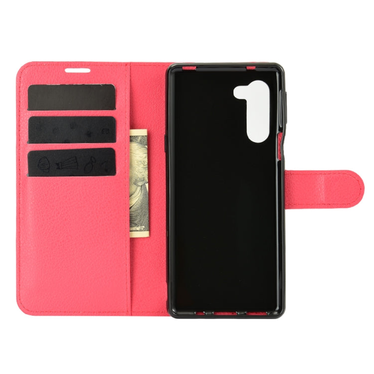 For Sharp senior Litchi Texture Horizontal Flip Protective Case with Holder & Card Slots & Wallet