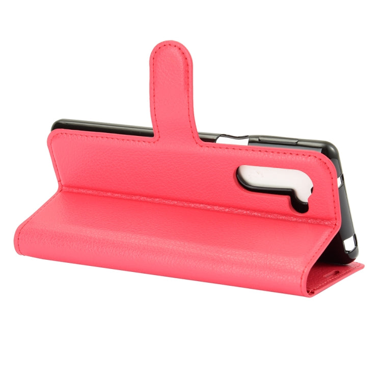 For Sharp senior Litchi Texture Horizontal Flip Protective Case with Holder & Card Slots & Wallet