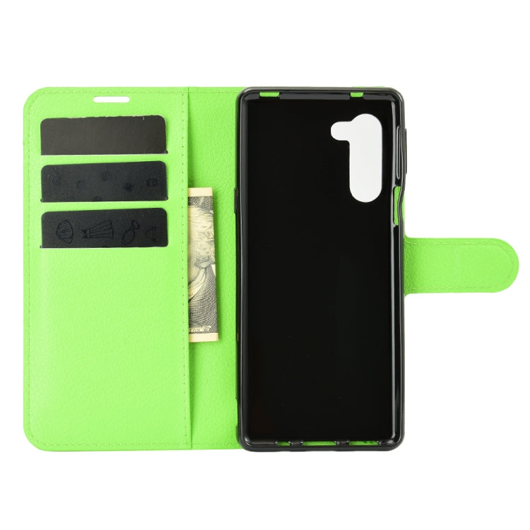 For Sharp senior Litchi Texture Horizontal Flip Protective Case with Holder & Card Slots & Wallet