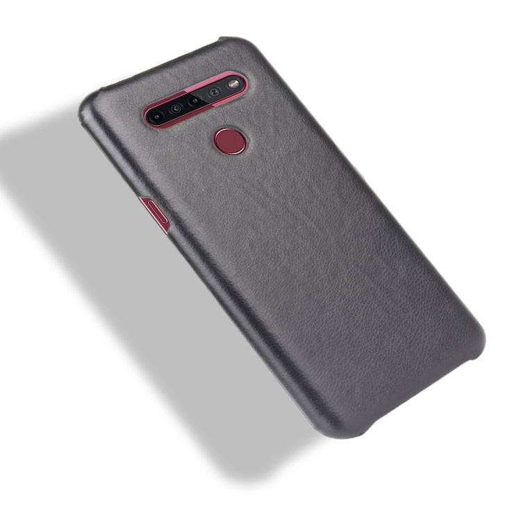 For LG K51S Shockproof Litchi Texture PC + PU Case