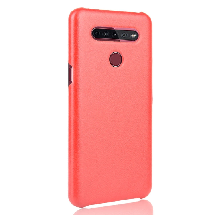 For LG K51S Shockproof Litchi Texture PC + PU Case