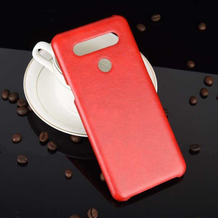 For LG K51S Shockproof Litchi Texture PC + PU Case