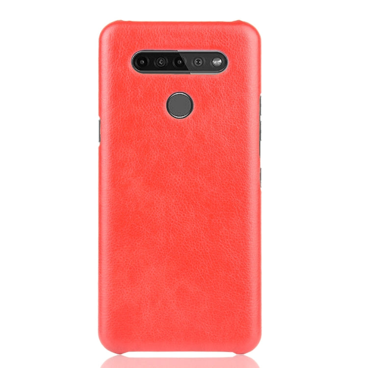 For LG K41S Shockproof Litchi Texture PC + PU Case