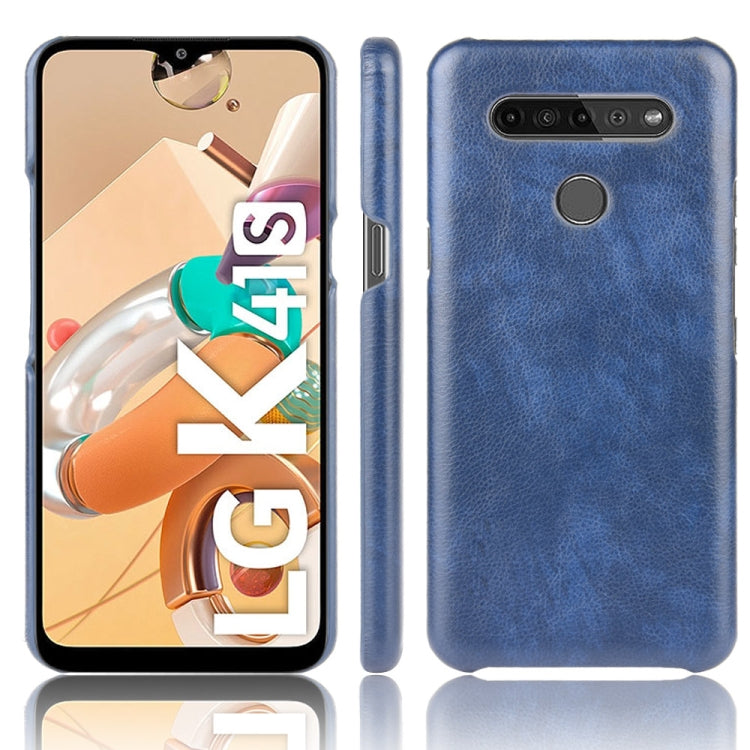 For LG K41S Shockproof Litchi Texture PC + PU Case