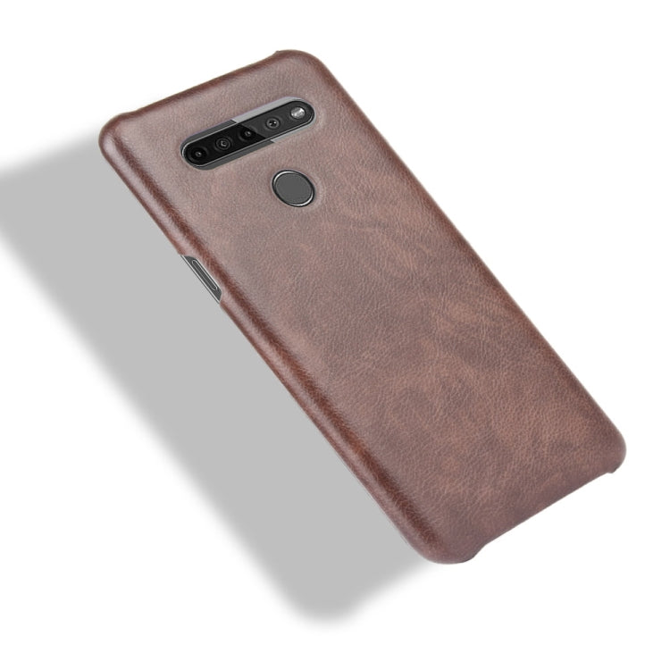 For LG K41S Shockproof Litchi Texture PC + PU Case