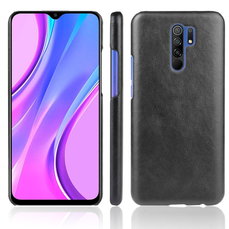 For Xiaomi Redmi 9 Shockproof Litchi Texture PC + PU Case