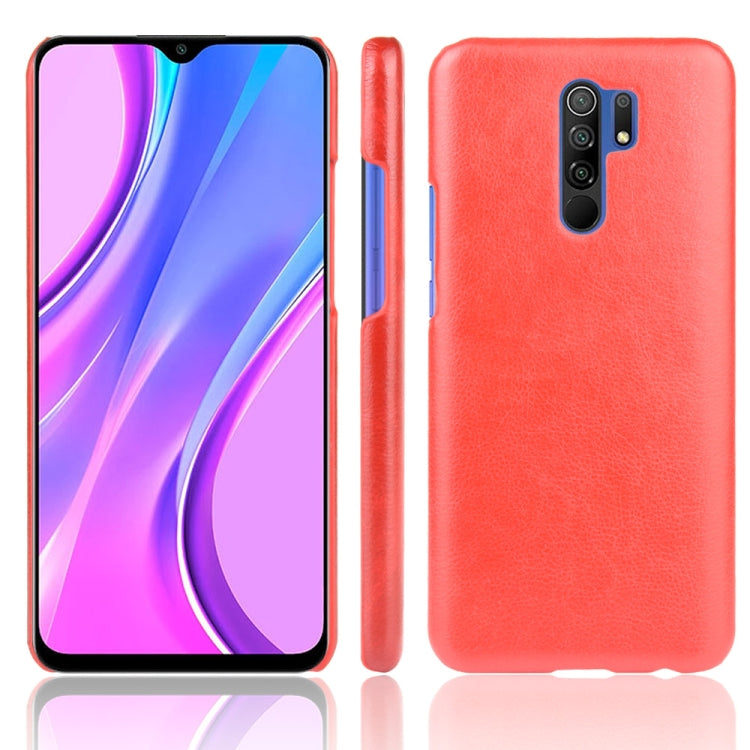 For Xiaomi Redmi 9 Shockproof Litchi Texture PC + PU Case