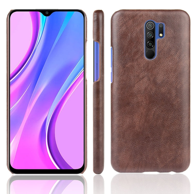 For Xiaomi Redmi 9 Shockproof Litchi Texture PC + PU Case