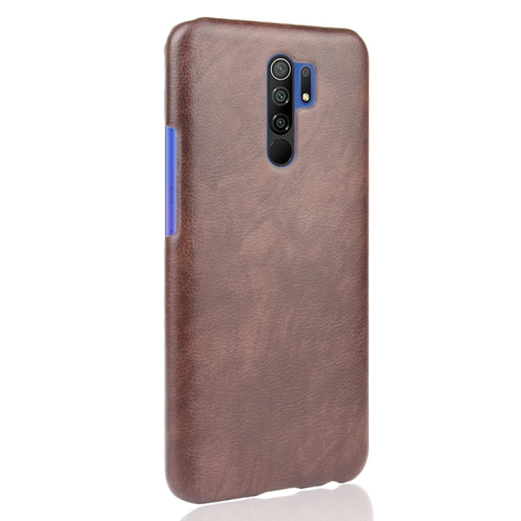 For Xiaomi Redmi 9 Shockproof Litchi Texture PC + PU Case