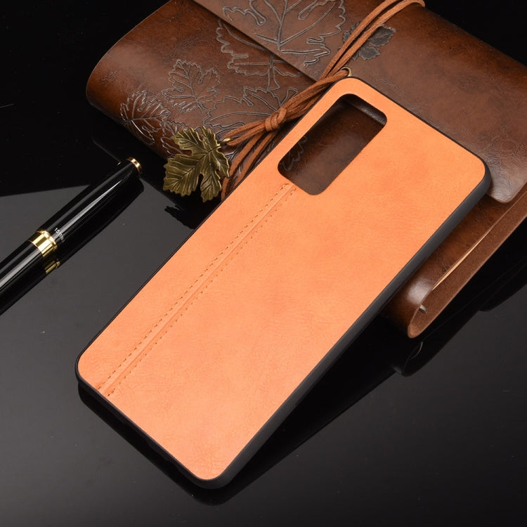 For Huawei Honor Play4 Shockproof Sewing Cow Pattern Skin PC + PU + TPU Case