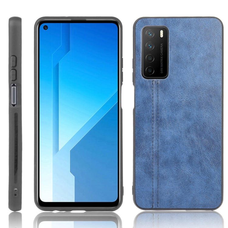 For Huawei Honor Play4 Shockproof Sewing Cow Pattern Skin PC + PU + TPU Case