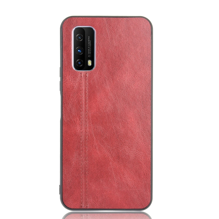 For Vivo Z1x Shockproof Sewing Cow Pattern Skin PC + PU + TPU Case