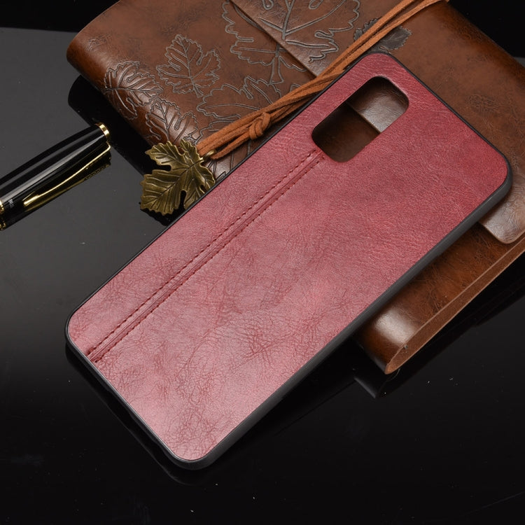 For Vivo Z1x Shockproof Sewing Cow Pattern Skin PC + PU + TPU Case