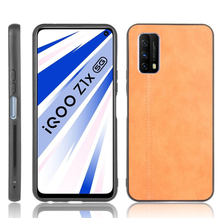For Vivo Z1x Shockproof Sewing Cow Pattern Skin PC + PU + TPU Case