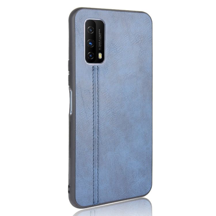 For Vivo Z1x Shockproof Sewing Cow Pattern Skin PC + PU + TPU Case