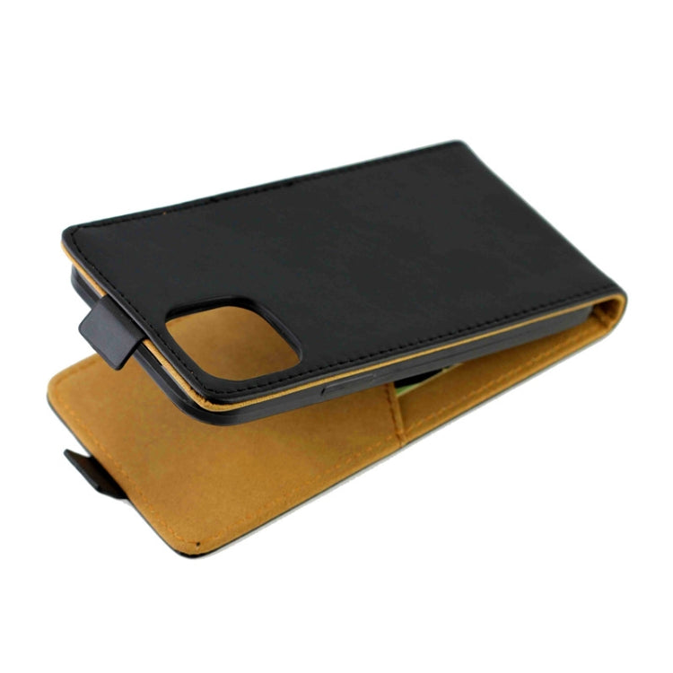For iPhone 12 Pro Max Business Style Vertical Flip TPU + PU Leather Case with Card Slot(Black)