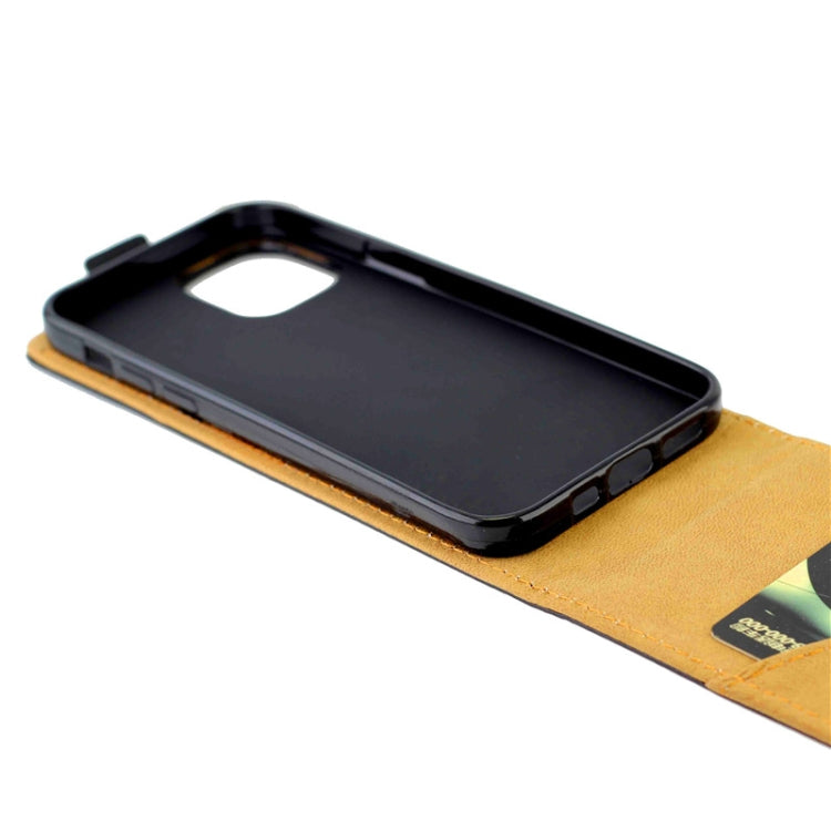 For iPhone 12 Pro Max Business Style Vertical Flip TPU + PU Leather Case with Card Slot(Black)