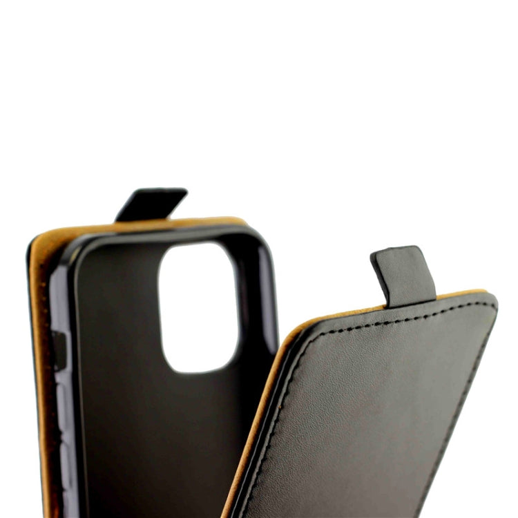 For iPhone 12 Pro Max Business Style Vertical Flip TPU + PU Leather Case with Card Slot(Black)