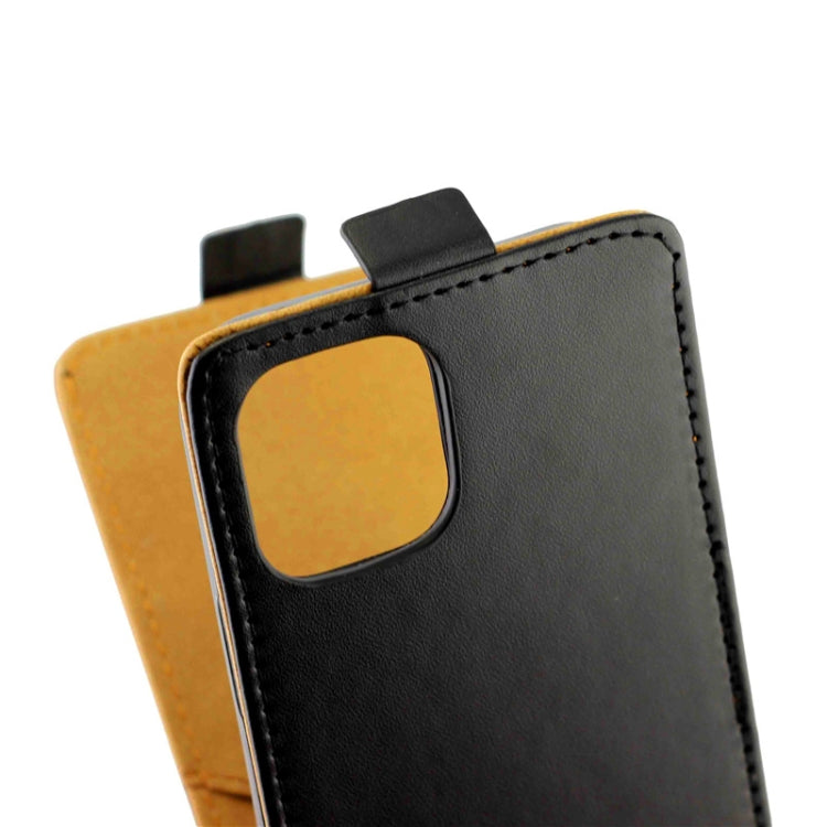 For iPhone 12 / 12 Pro Business Style Vertical Flip TPU + PU Leather Case with Card Slot(Black)