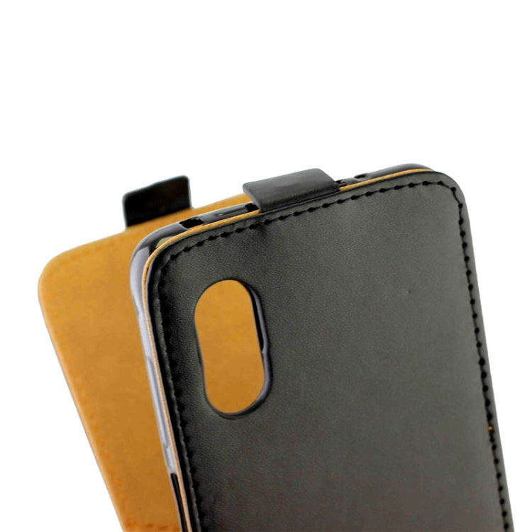 For Samsung Galaxy Xcover Pro Business Style Vertical Flip TPU Leather Case  with Card Slot(Black)