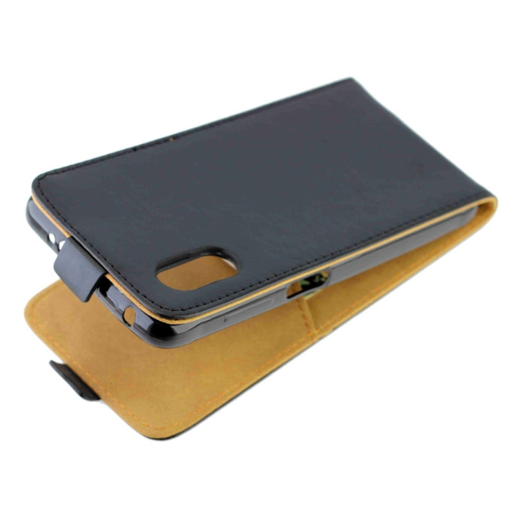 For Samsung Galaxy Xcover Pro Business Style Vertical Flip TPU Leather Case  with Card Slot(Black)
