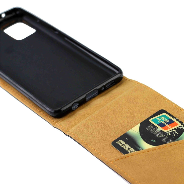 For Samsung Galaxy A51(5G) Business Style Vertical Flip TPU Leather Case  with Card Slot(Black)
