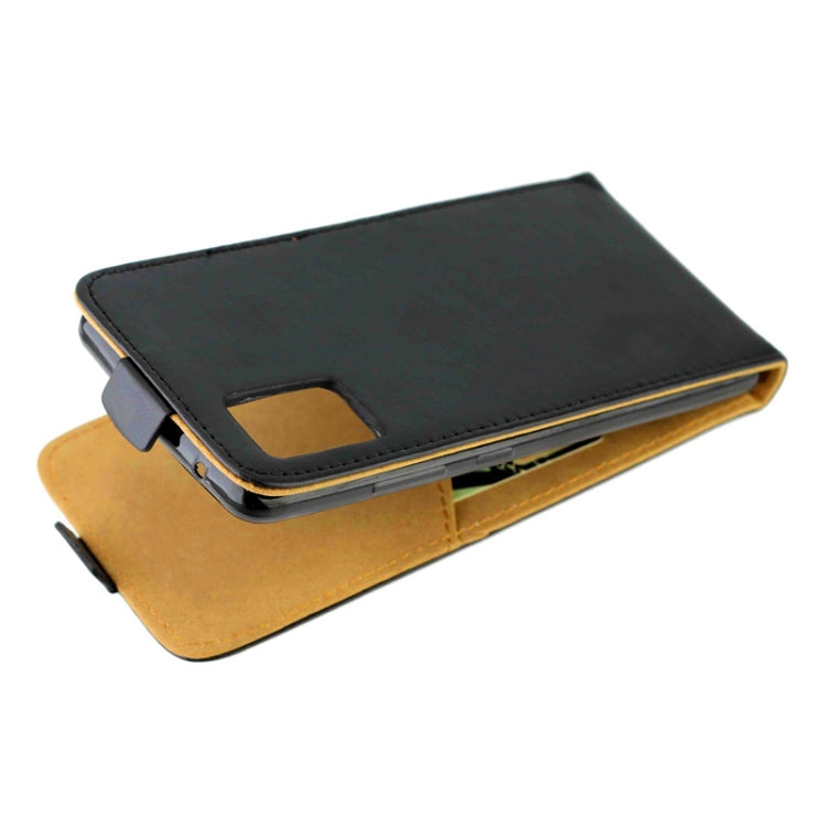 For Samsung Galaxy A51(5G) Business Style Vertical Flip TPU Leather Case  with Card Slot(Black)