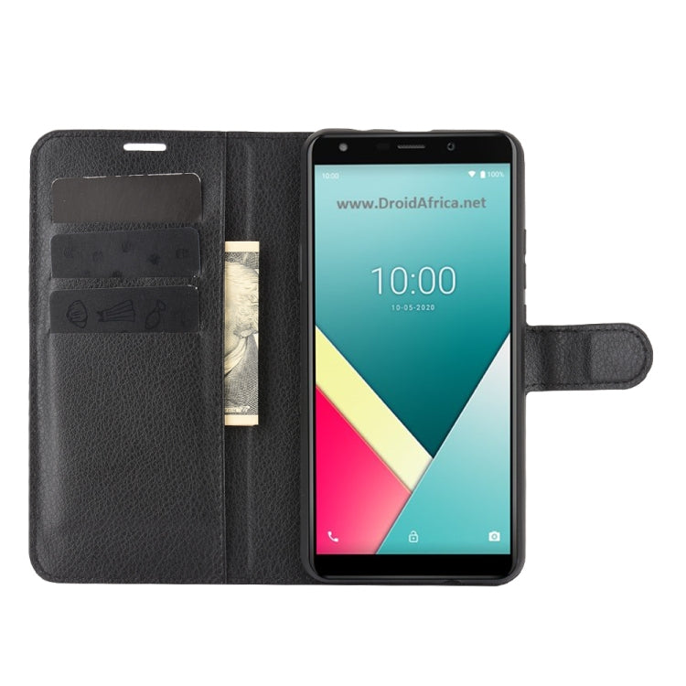 For WIKO Y61 Litchi Texture Horizontal Flip Protective Case with Holder & Card Slots & Wallet