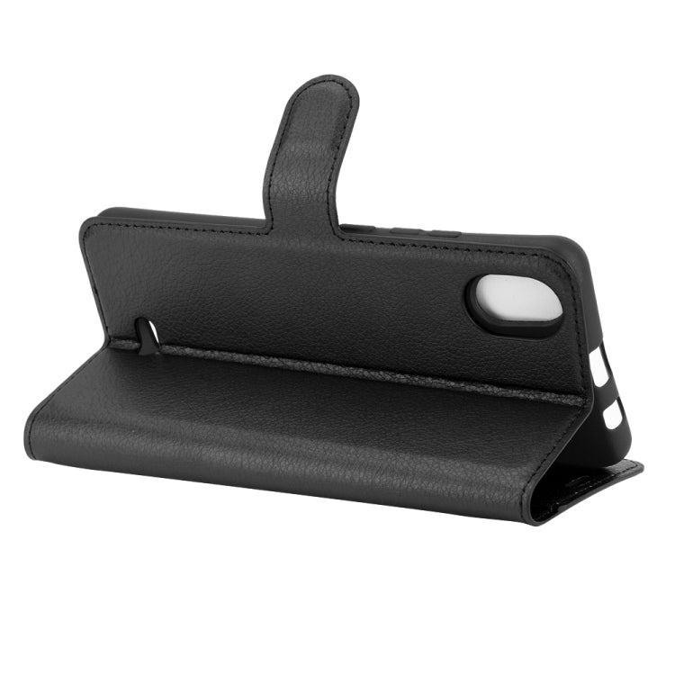 For WIKO Y61 Litchi Texture Horizontal Flip Protective Case with Holder & Card Slots & Wallet