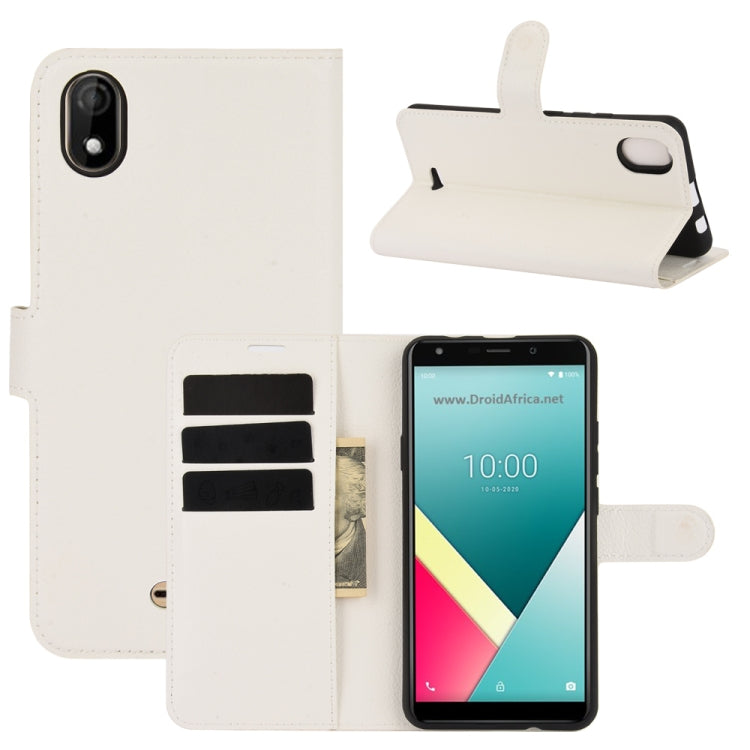 For WIKO Y61 Litchi Texture Horizontal Flip Protective Case with Holder & Card Slots & Wallet