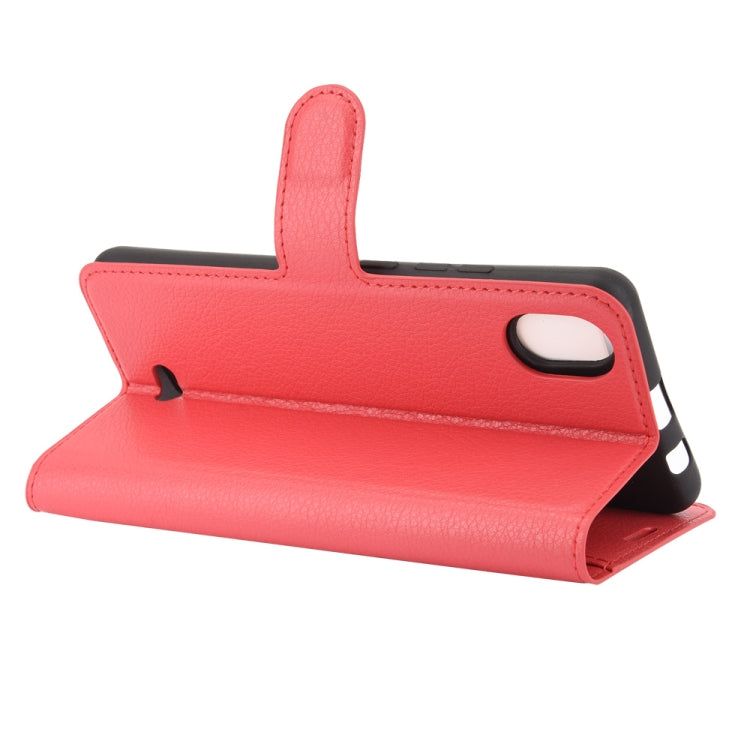 For WIKO Y61 Litchi Texture Horizontal Flip Protective Case with Holder & Card Slots & Wallet