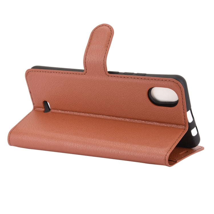 For WIKO Y61 Litchi Texture Horizontal Flip Protective Case with Holder & Card Slots & Wallet