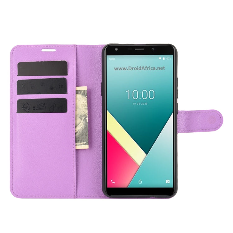 For WIKO Y61 Litchi Texture Horizontal Flip Protective Case with Holder & Card Slots & Wallet